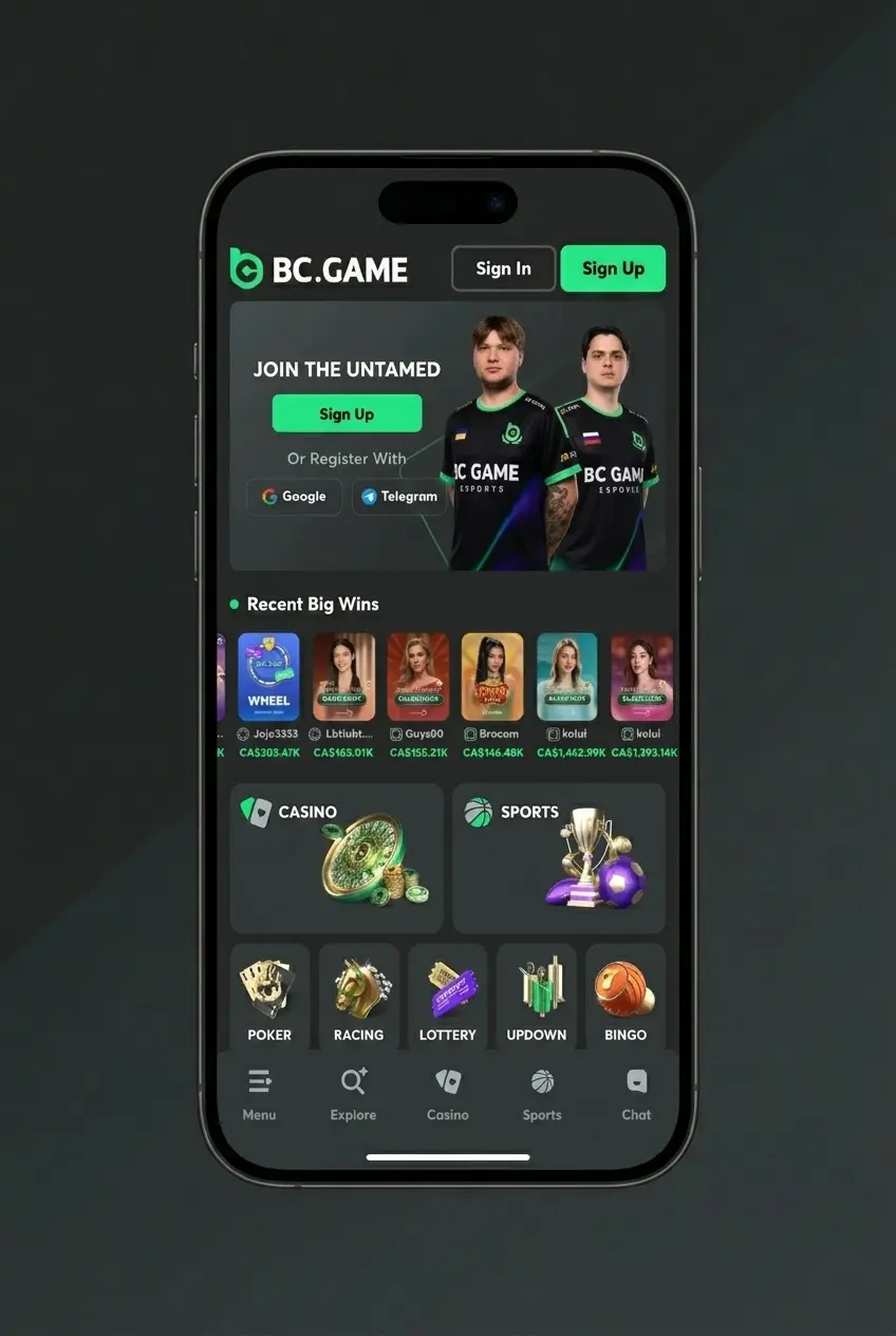 BC Game APK Android installation steps